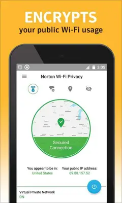 Norton WiFi Privacy android App screenshot 1